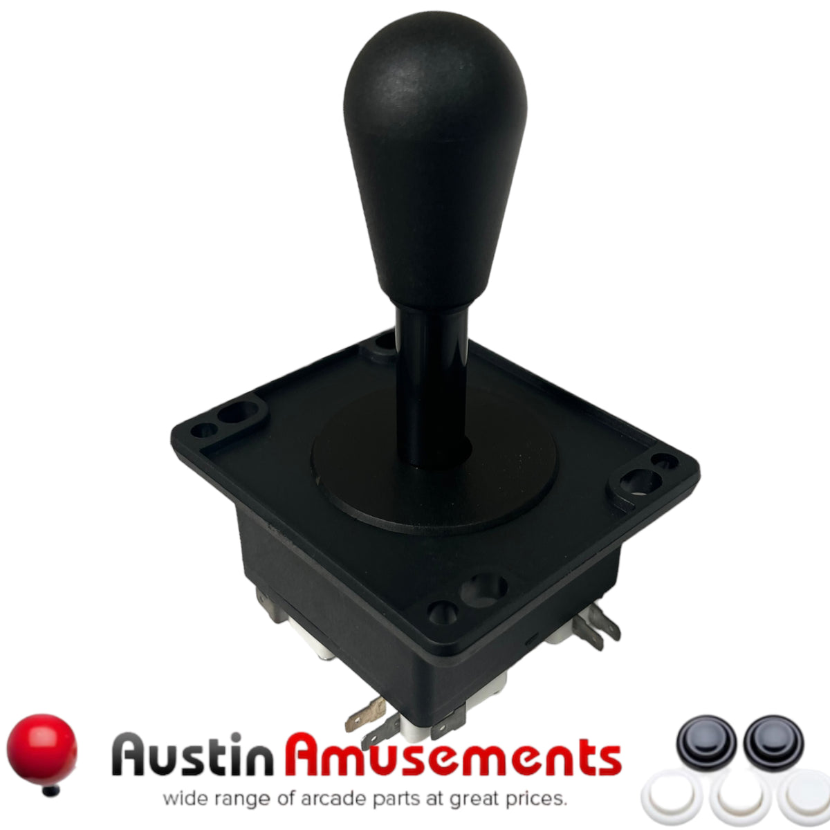 Arcade parts at low prices - Black 8 Way Bat Joystick – Austin Amusements