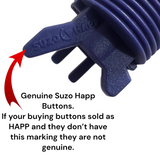 Happ Blue Pushbutton with Horizontal AceMaker Microswitch