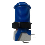 Happ Blue Pushbutton with Horizontal AceMaker Microswitch