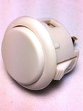 Sanwa OBSF-30, 30mm Pushbutton, White
