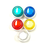 24mm Arcade Button LED - Built in Micro Switch, Choose Your Colour