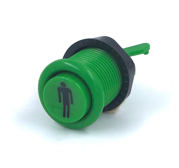Clearance - Green American Style Push Button  Player 1