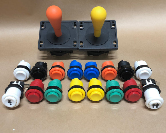 Arcade Pack 4- Happ Style Competition Joysticks & Ausleaf Buttons