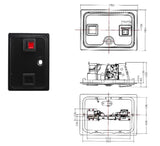 Arcade Machine Single Mech Coin Door with Coin Mech Bracket