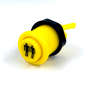 Clearance -Yellow American Style Push Button  Player 2