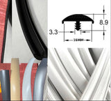 16mm Lipped T-moulding - Suit 16mm Wood- 6 COLOURS