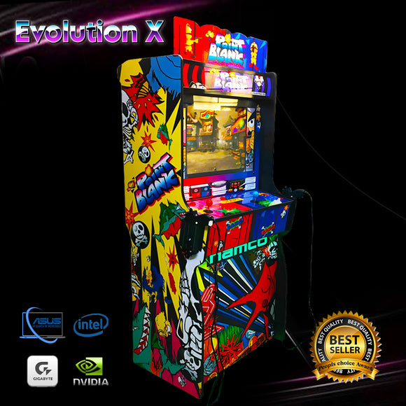 Retro shooter arcade gun cabinet built to order Australian arcade machine