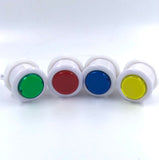 Clearance - Arcade Button White Surround - Choose your Colour