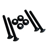 Set of 4 Black Nuts and Bolts suit Joysticks. 35mm Length