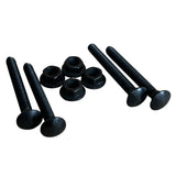 Set of 4 Black Nuts and Bolts suit Joysticks. 35mm Length