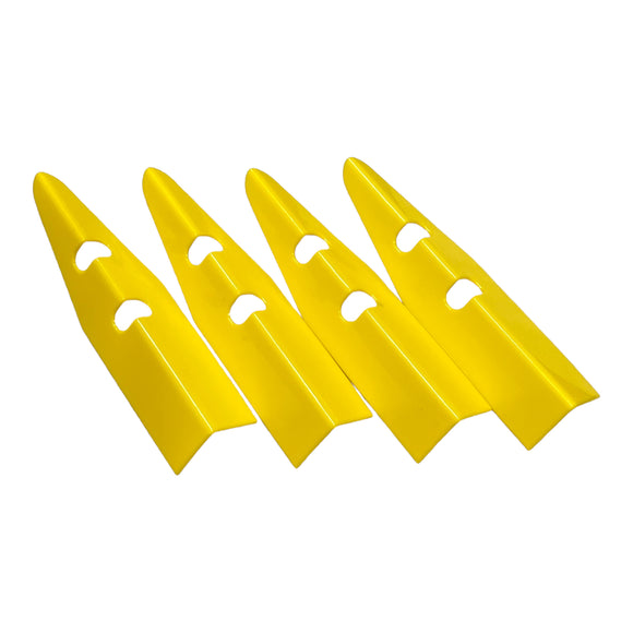 Pinball Machine Leg Cabinet Protectors- Soft ABS Plastic Yellow