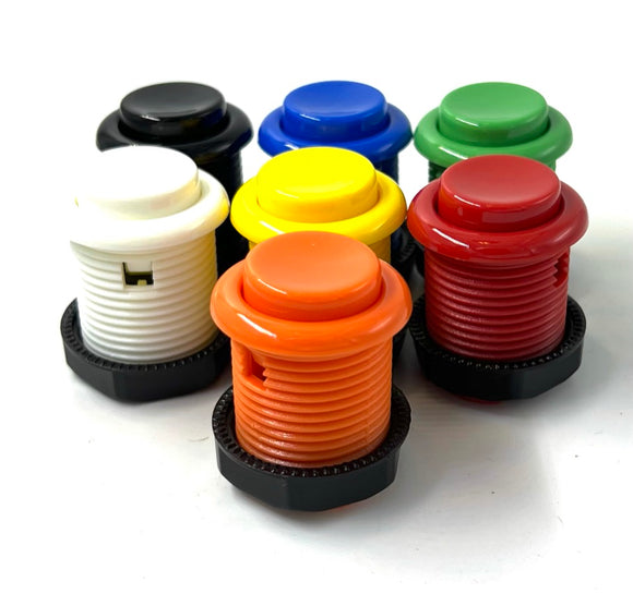 Ausleaf High-Performance Arcade Pushbutton with Leaf Switches, Choose Your Colour