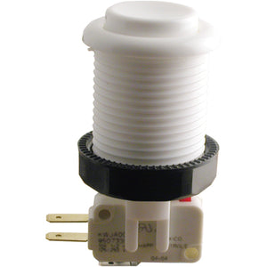 Happ White Pushbutton with Horizontal Microswitch
