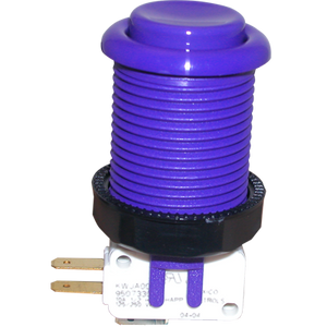 Happ Purple Pushbutton with Horizontal Microswitch