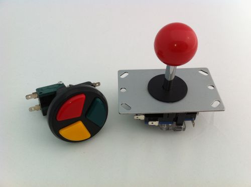 Joystick and 3 in 1 button