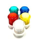 24mm Arcade Button LED - Built in Micro Switch, Choose Your Colour