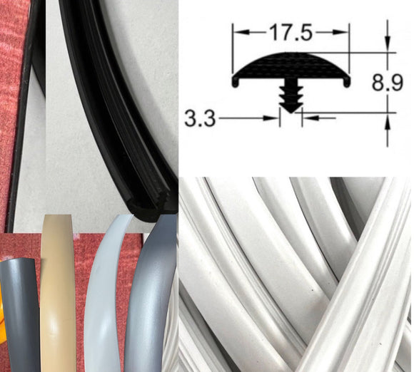 17.5mm Lipped T-moulding - Suit 16mm Wood