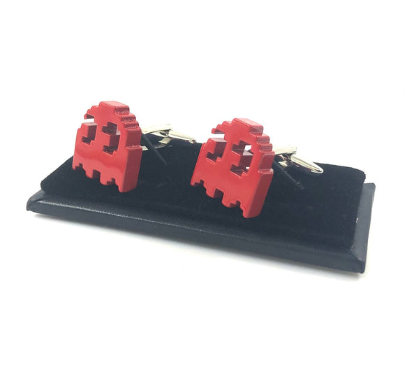 NEW Pac-Man Red Ghost Blinky Cufflinks