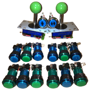 Arcade Pack- Zippy joysticks and 14 LED buttons, choose your colours