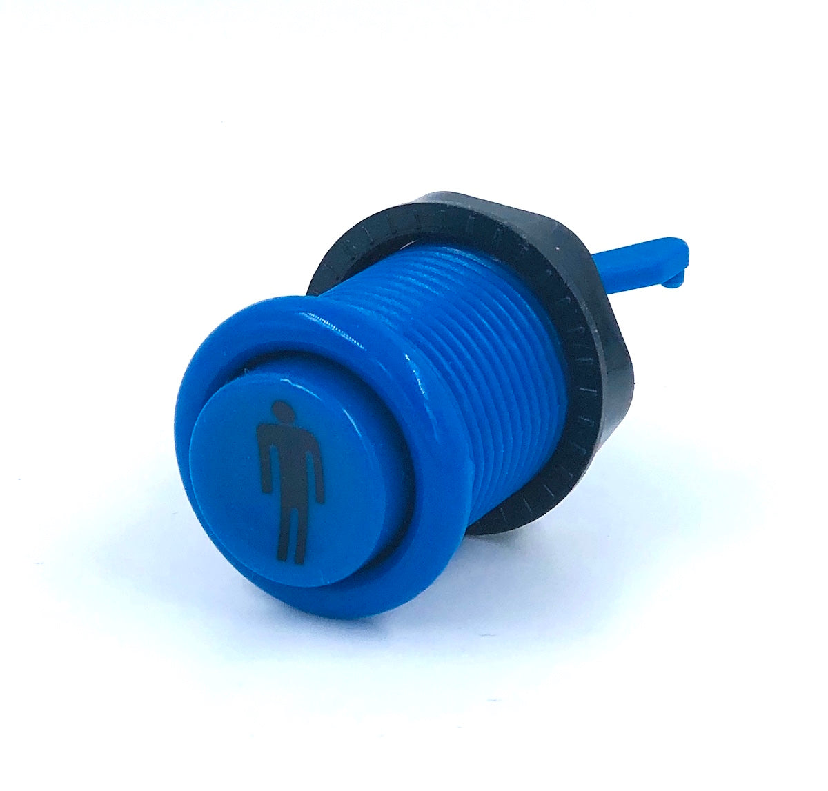 Clearance- Blue American Style Push Button Player 1 – Austin Amusements