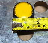 Round LED Button, New Old Stock- Yellow