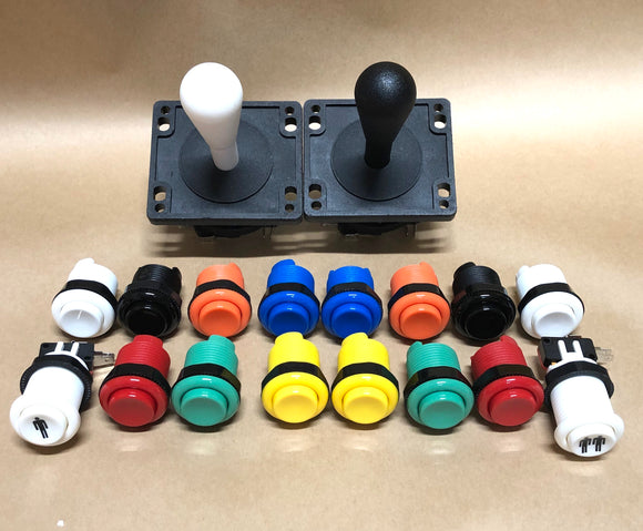 Arcade Pack 2- Happ Style Competition Joysticks & Ausleaf Buttons