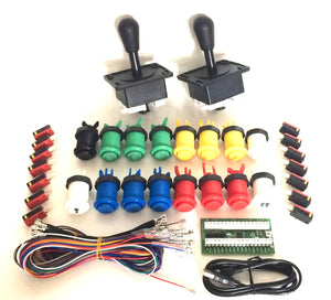 I-Pac 2 Joystick Pack, Buttons and wiring