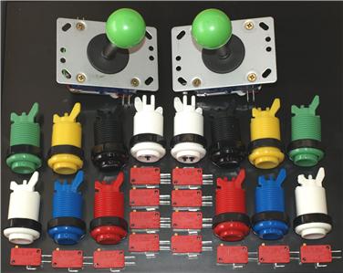 Complete Arcade Joystick pack ,2 Joysticks 14 buttons