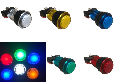 Led Button Micro Switch Bulk Buy, 100 x LED Arcade Buttons with Micro Switch – Austin Amusements