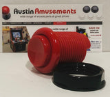 Ausleaf High-Performance Arcade Pushbutton 30mm with Leaf Switches, Choose Your Colour