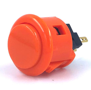 Sanwa OBSF-24 24mm Pushbutton, Orange